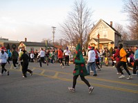 Race Photo  The 2009 running of the Holiday Hustle 5K put on by Running Fit in Dexter Michigan on a sunny but 28 degree on December 5, 2009. : 5K, Fitness, Race, Running, Kasdorf